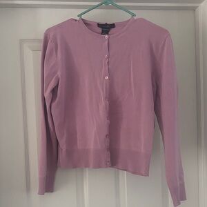 Silks Women's Mauve Stretch Cardigan Sweater XL